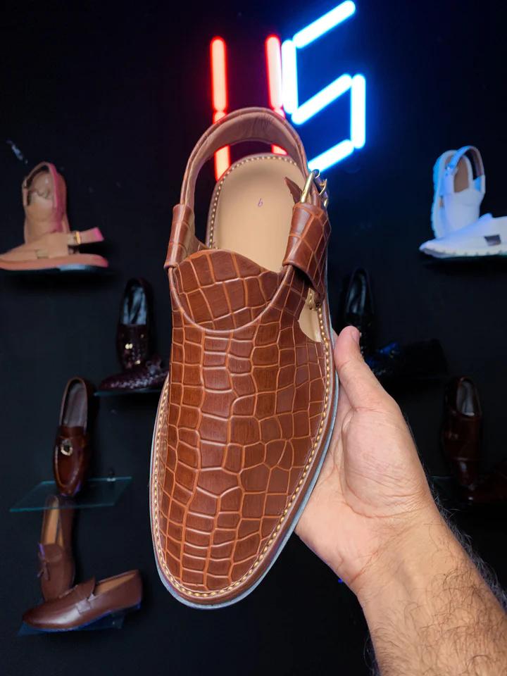 Crocodile Peshawari Jeans Chappal